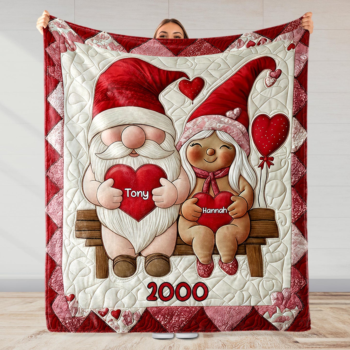 Seize The Season's Greetings With Santa And Hearts