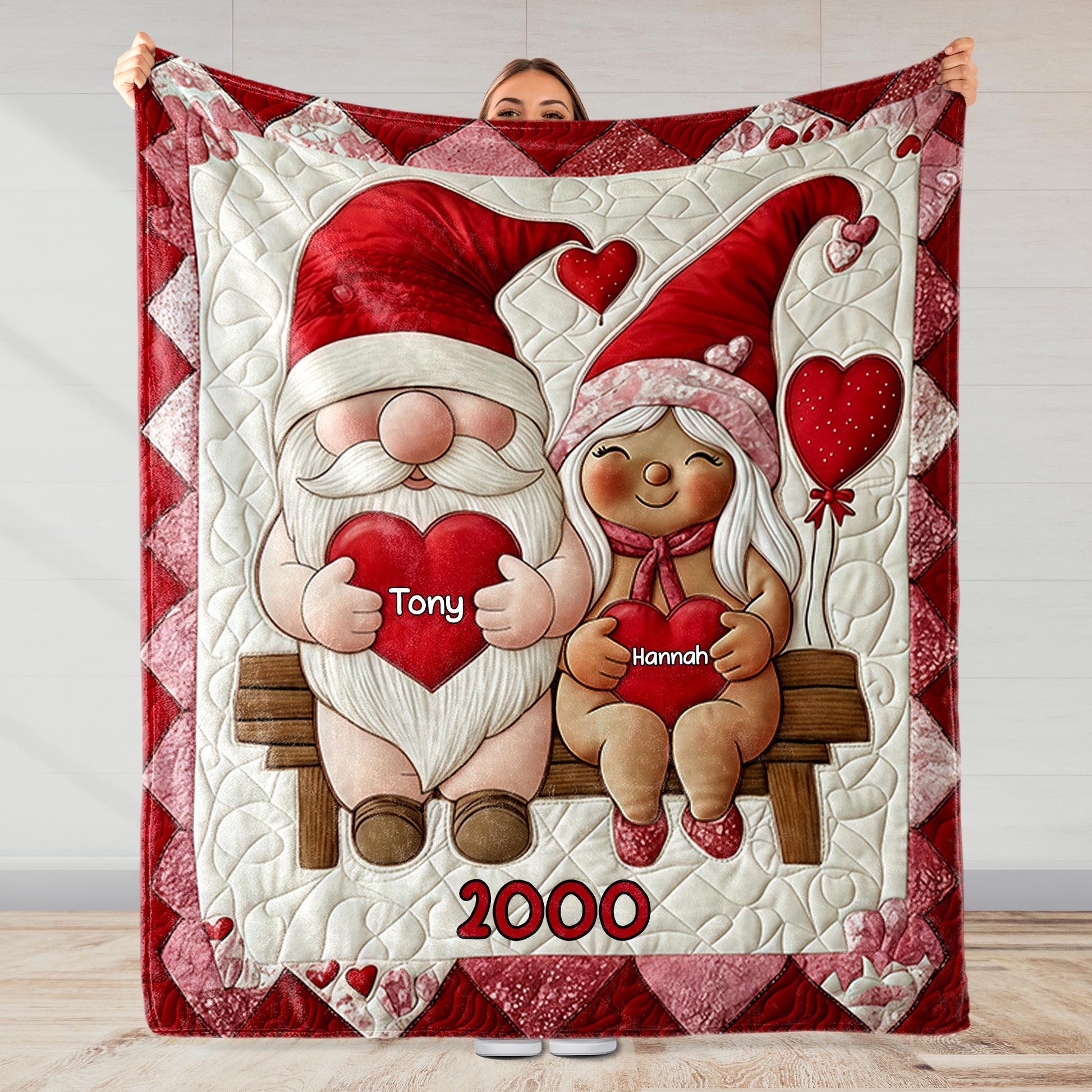 Seize The Season's Greetings With Santa And Hearts