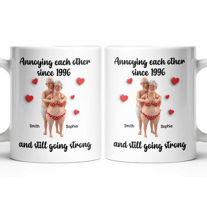 Annoying Each Other Since And Still Going Strong - Personalized Custom Coffee Mug - CPL1143_MG