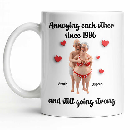 Annoying Each Other Since And Still Going Strong - Personalized Custom Coffee Mug - CPL1143_MG