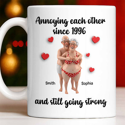 Annoying Each Other Since And Still Going Strong - Personalized Custom Coffee Mug - CPL1143_MG