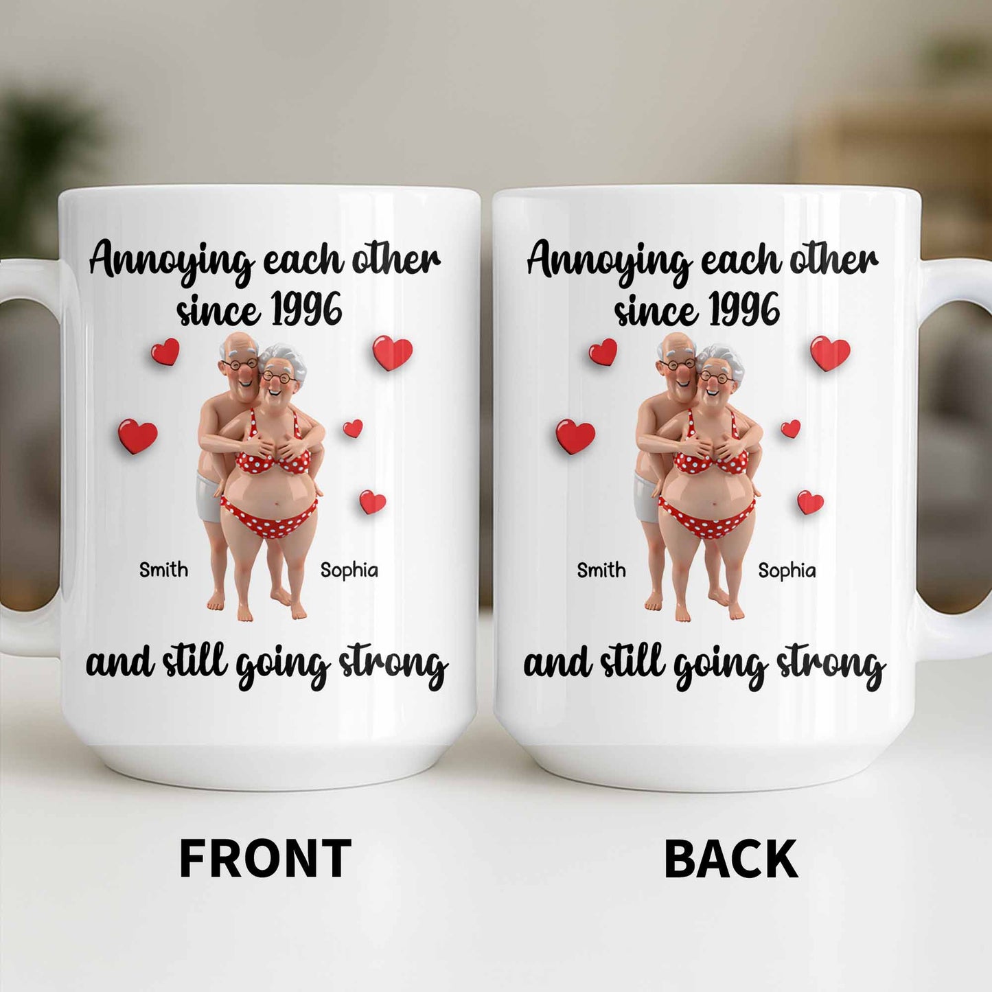 Annoying Each Other Since And Still Going Strong - Personalized Custom Coffee Mug - CPL1143_MG