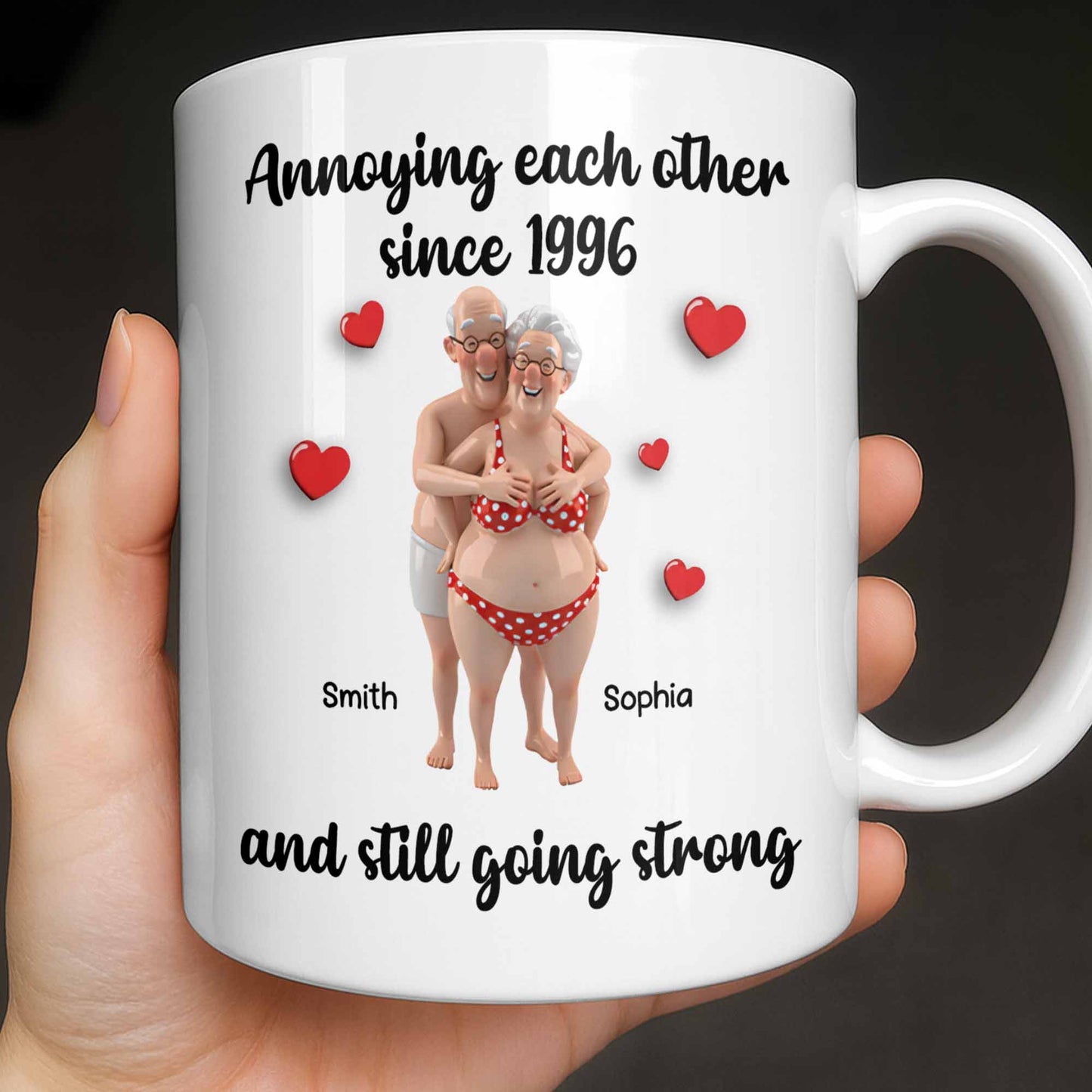 Annoying Each Other Since And Still Going Strong - Personalized Custom Coffee Mug - CPL1143_MG