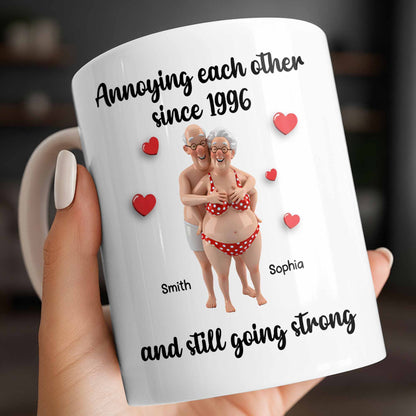 Annoying Each Other Since And Still Going Strong - Personalized Custom Coffee Mug - CPL1143_MG