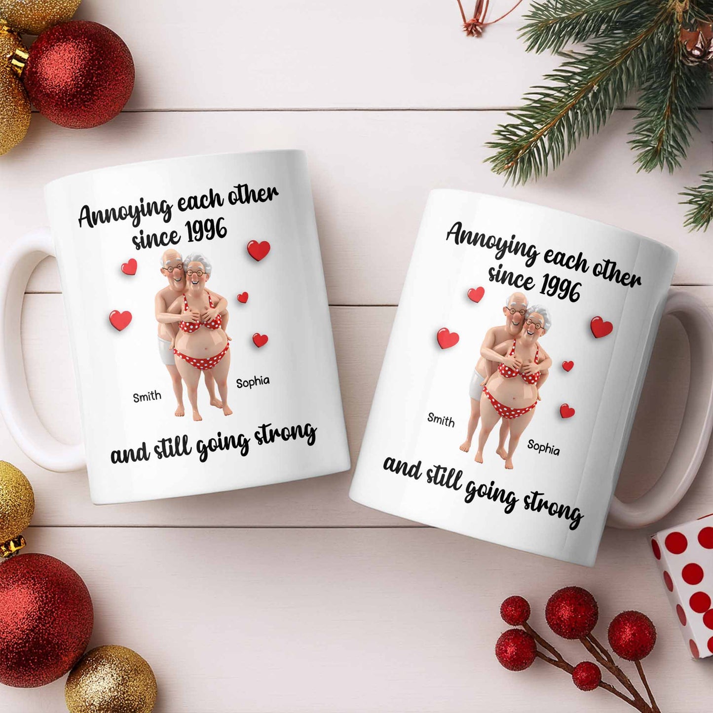 Annoying Each Other Since And Still Going Strong - Personalized Custom Coffee Mug - CPL1143_MG