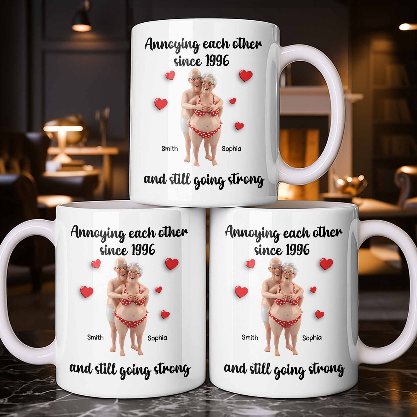 Annoying Each Other Since And Still Going Strong - Personalized Custom Coffee Mug - CPL1143_MG