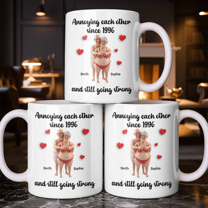 Annoying Each Other Since And Still Going Strong - Personalized Custom Coffee Mug - CPL1143_MG