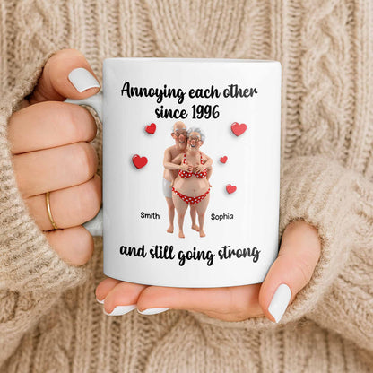 Annoying Each Other Since And Still Going Strong - Personalized Custom Coffee Mug - CPL1143_MG