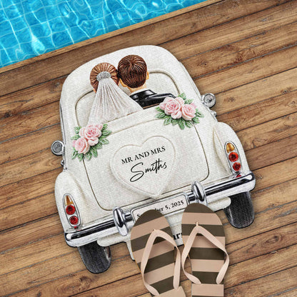 Celebrate Your Love With Classic Car And Roses