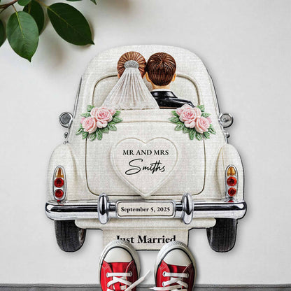 Celebrate Your Love With Classic Car And Roses