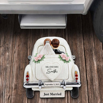 Celebrate Your Love With Classic Car And Roses