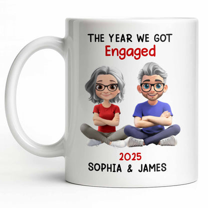 The Year We Got Engaged, Cartoon Couple Design