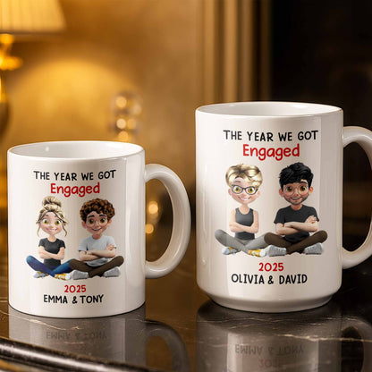 The Year We Got Engaged, Cartoon Couple Design