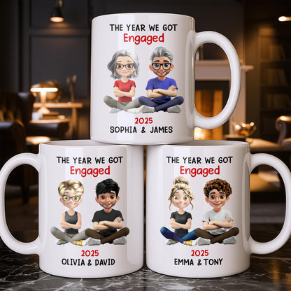 The Year We Got Engaged, Cartoon Couple Design