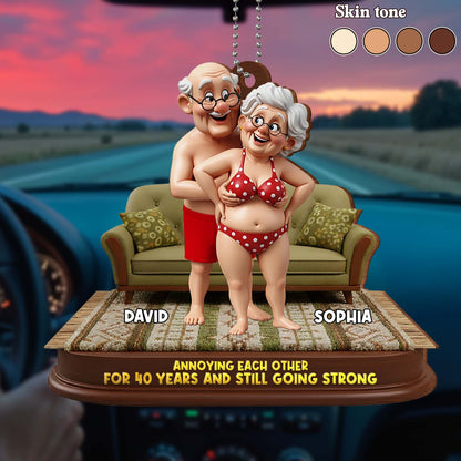 Annoying Each Other For 40 Years Elderly Couple