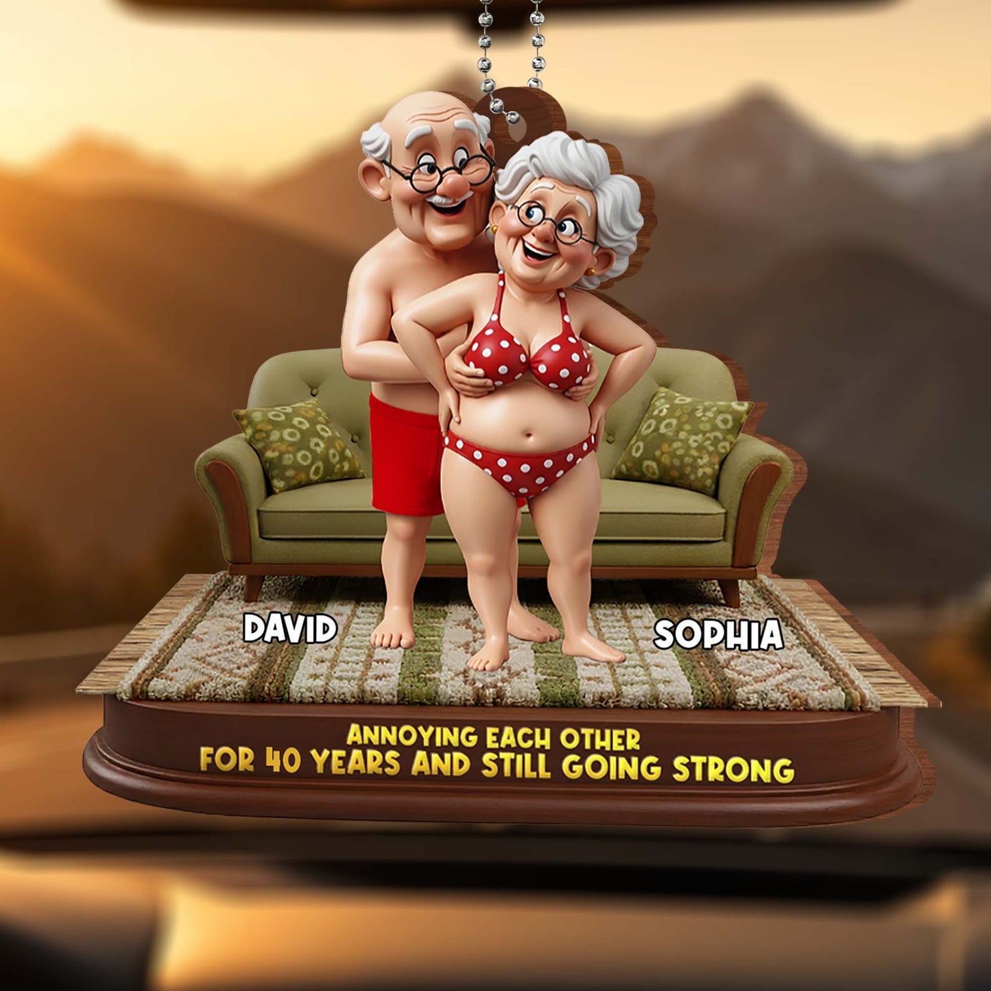 Annoying Each Other For 40 Years Elderly Couple