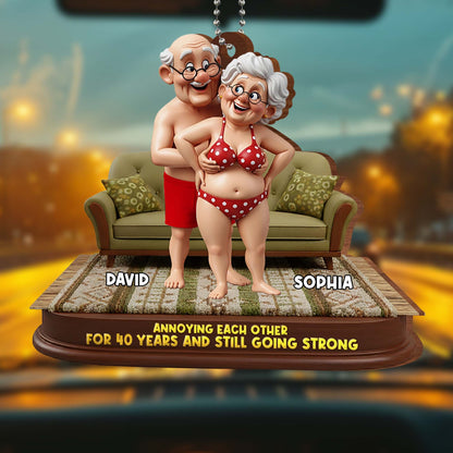 Annoying Each Other For 40 Years Elderly Couple