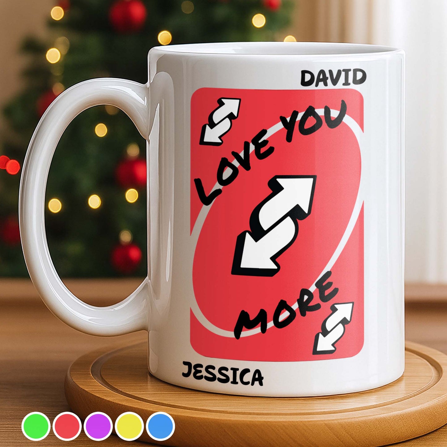 Love You More With Heart And Arrows - Personalized Custom Coffee Mug - CPL1153_MG