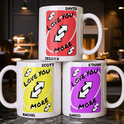 Love You More With Heart And Arrows - Personalized Custom Coffee Mug - CPL1153_MG