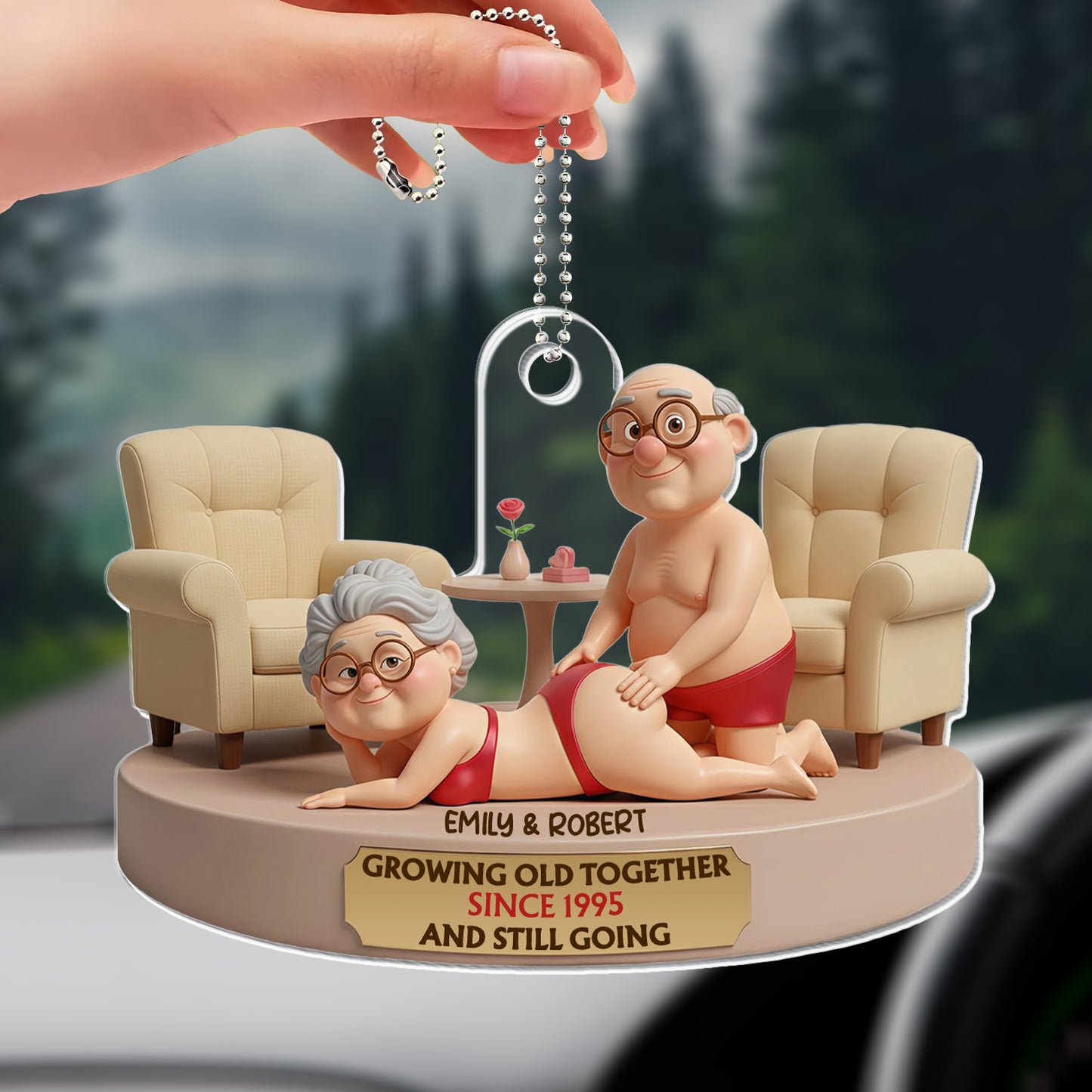 Growing Old Together Since 1995, Elderly Couple Design