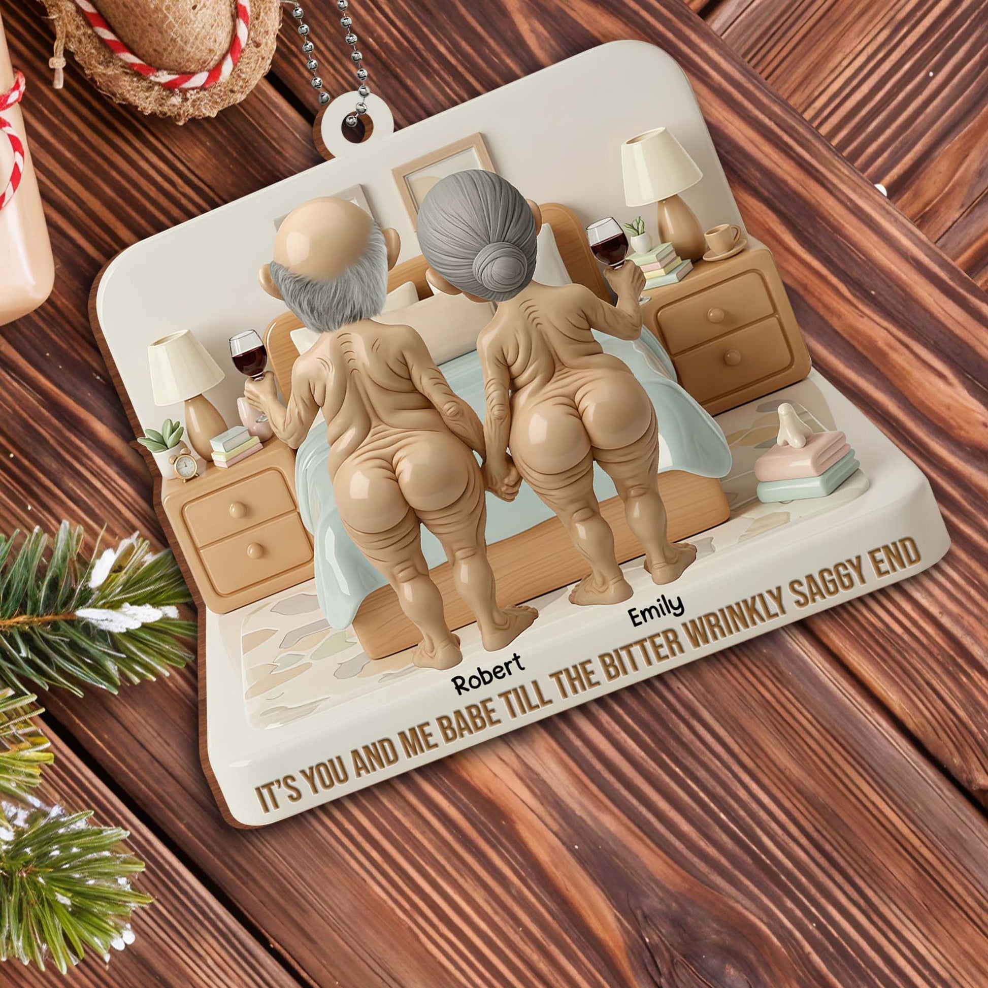 It's You And Me Babe Till The Bitter Wrinkly Saggy End, Elderly Couple