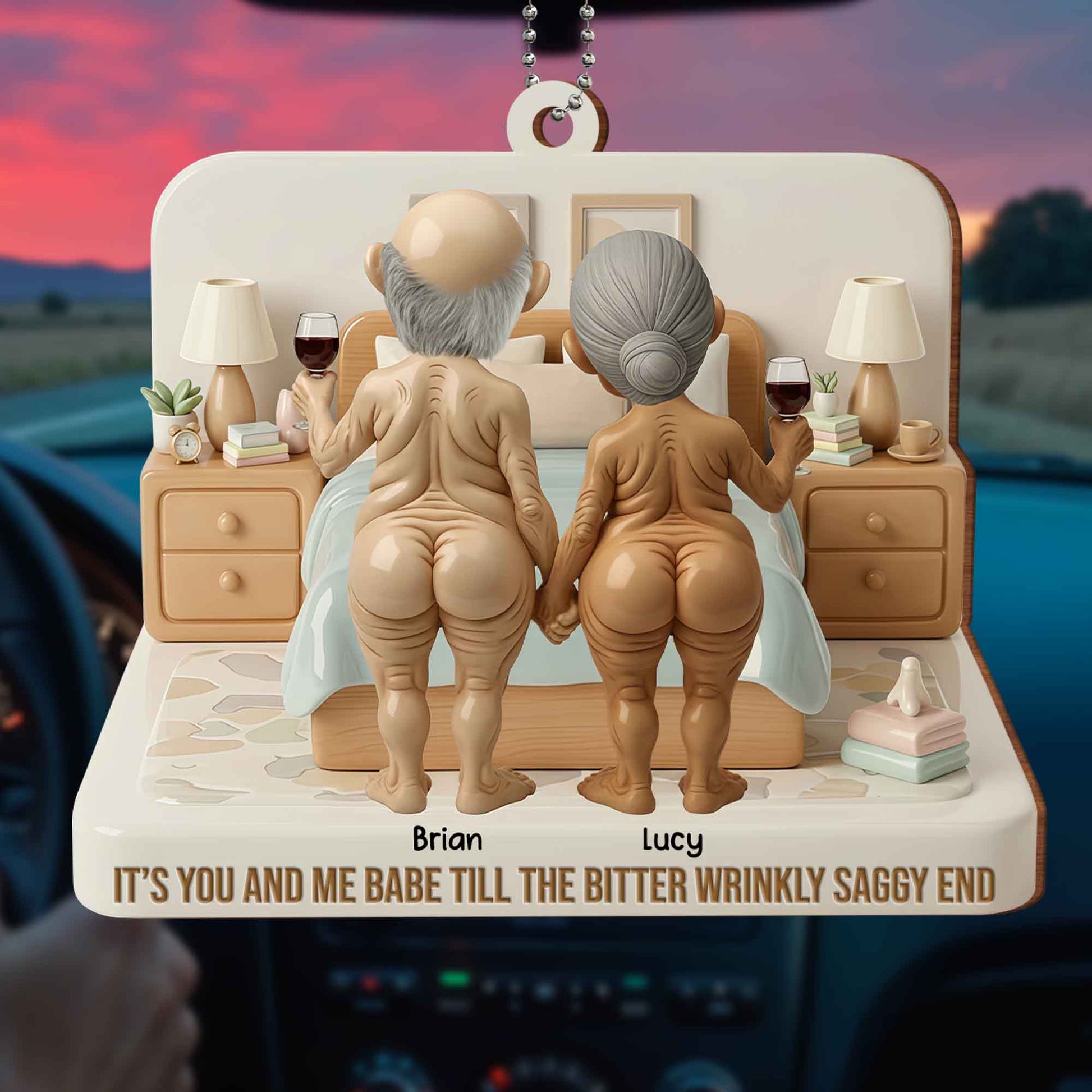 It's You And Me Babe Till The Bitter Wrinkly Saggy End, Elderly Couple