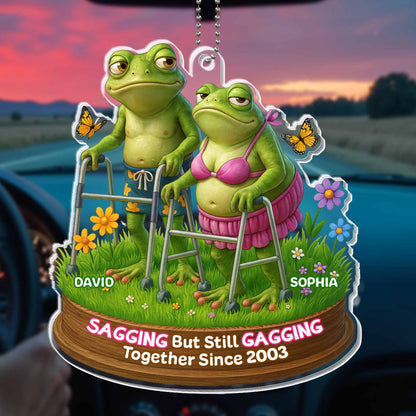 Sagging But Still Gagging, Frogs and Flowers