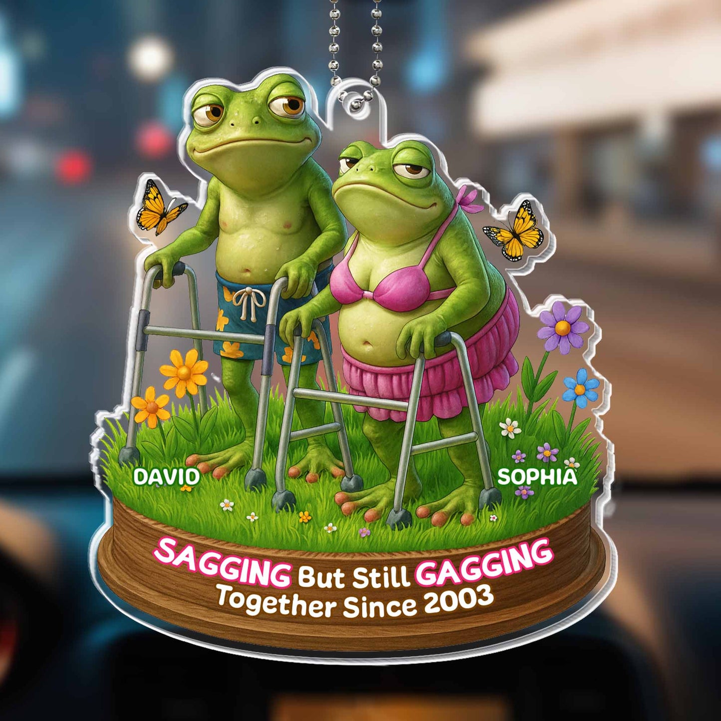 Sagging But Still Gagging, Frogs and Flowers