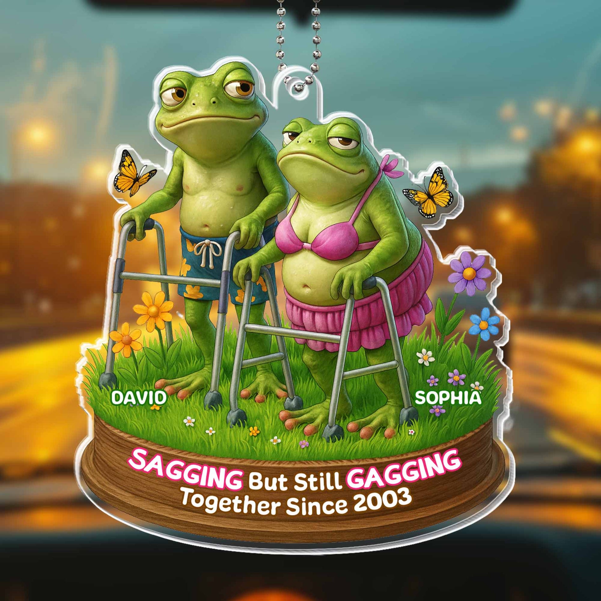 Sagging But Still Gagging, Frogs and Flowers