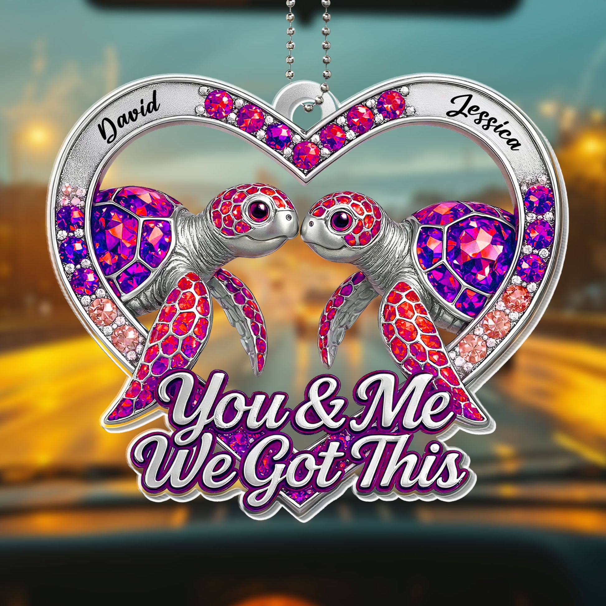 You & Me We Got This Turtles Ornament