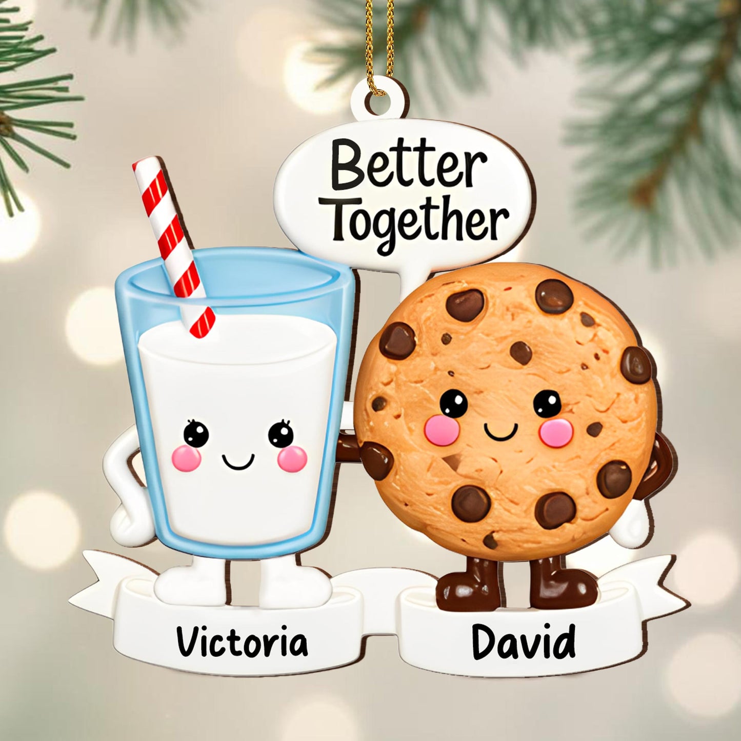 Better Together Cookie And Milk Glass