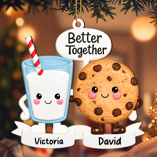 Better Together Cookie And Milk Glass