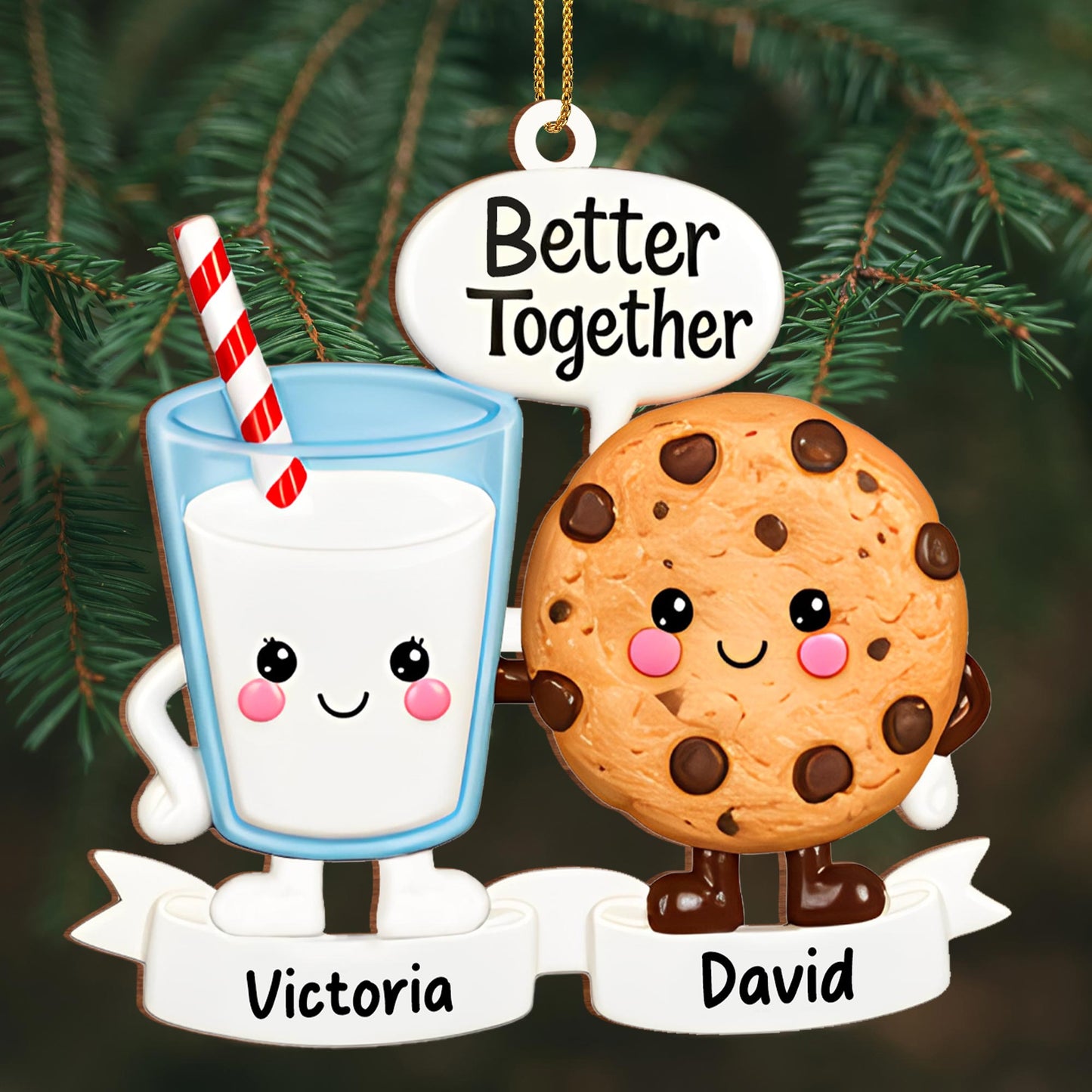 Better Together Cookie And Milk Glass