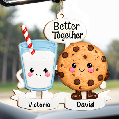 Better Together Cookie And Milk Glass