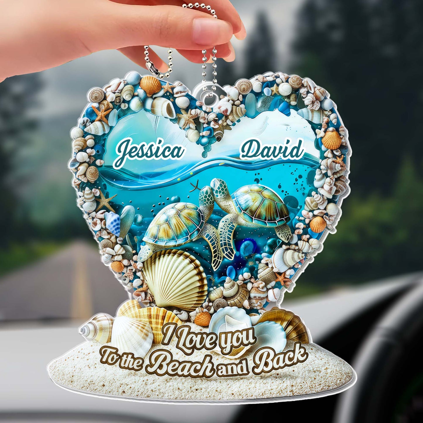 I Love You To The Beach And Back With Turtles And Seashells