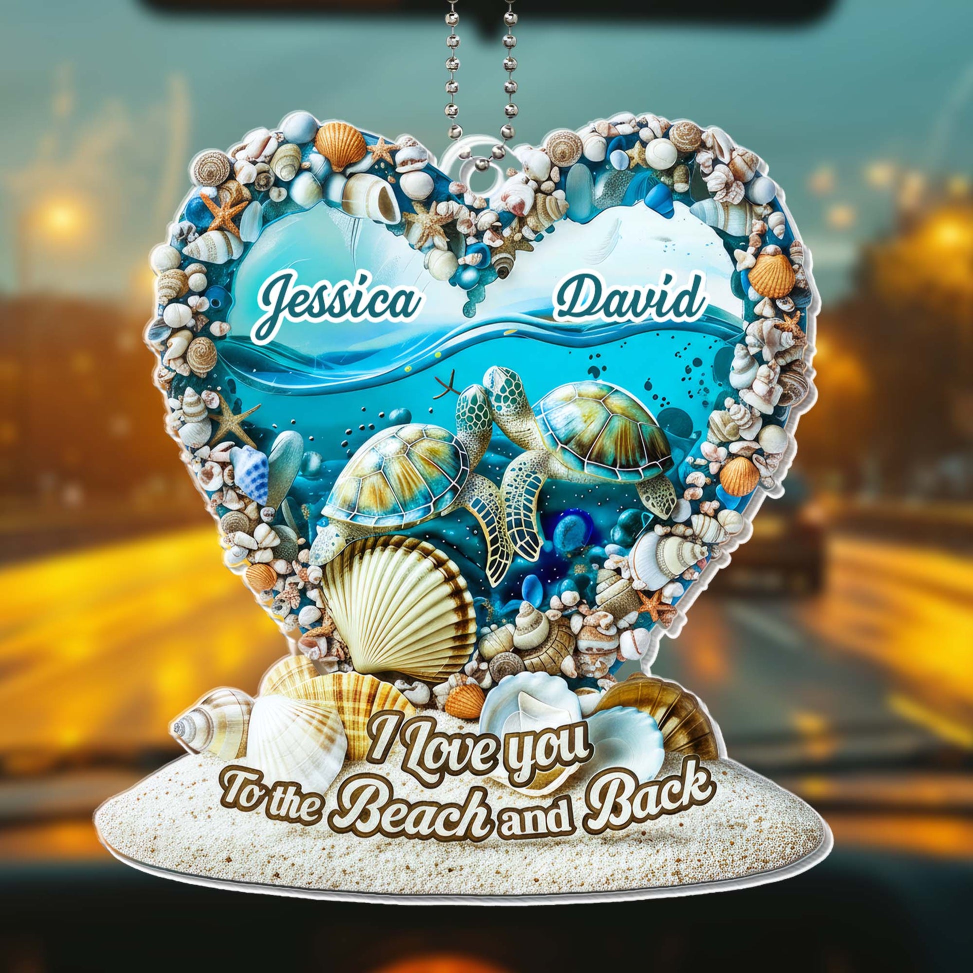 I Love You To The Beach And Back With Turtles And Seashells