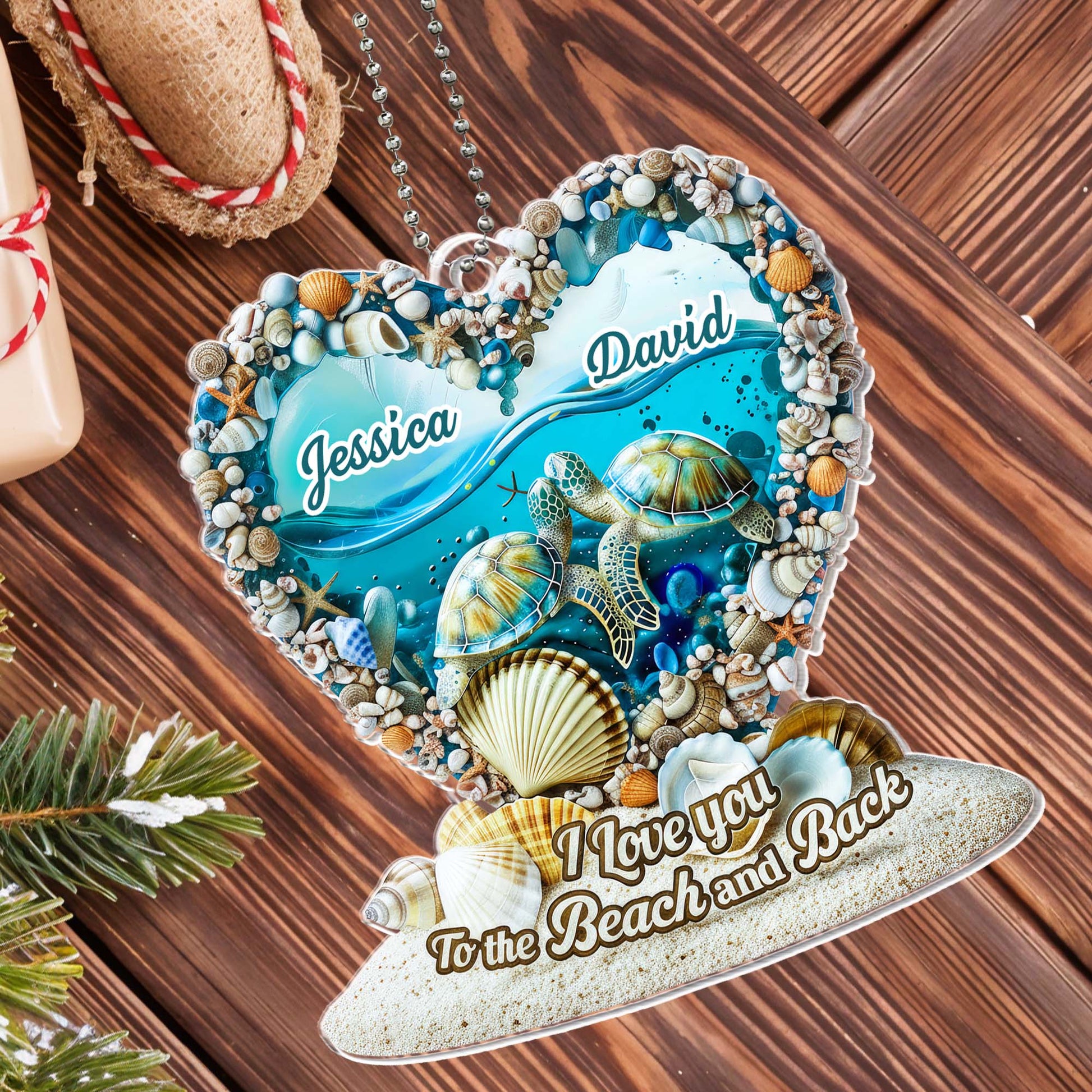 I Love You To The Beach And Back With Turtles And Seashells