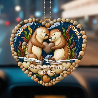 Growing Old Together, Otters Holding Heart