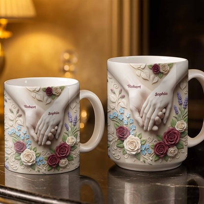 Celebrate Love And Commitment, Hands And Roses