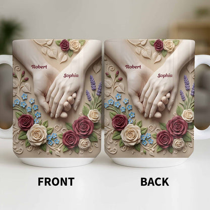 Celebrate Love And Commitment, Hands And Roses