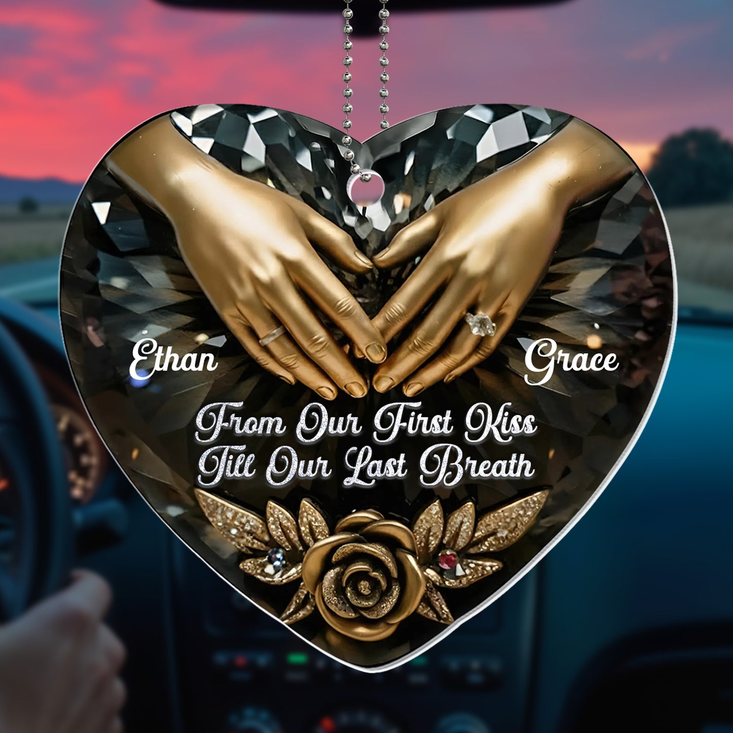 From Our First Kiss Till Our Last Breath, Hands Heart Rose