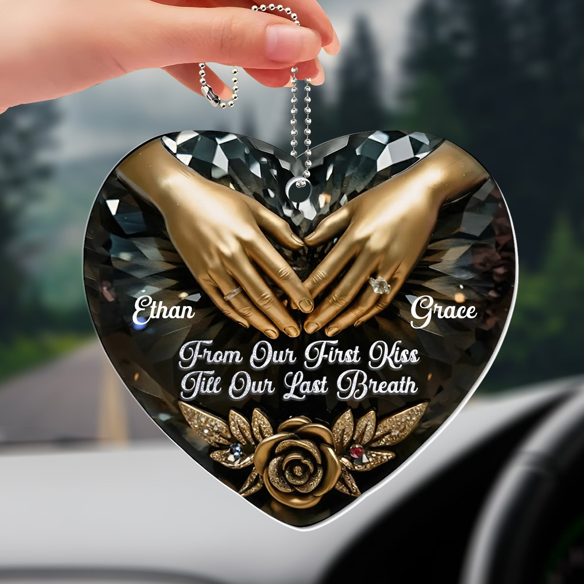 From Our First Kiss Till Our Last Breath, Hands Heart Rose