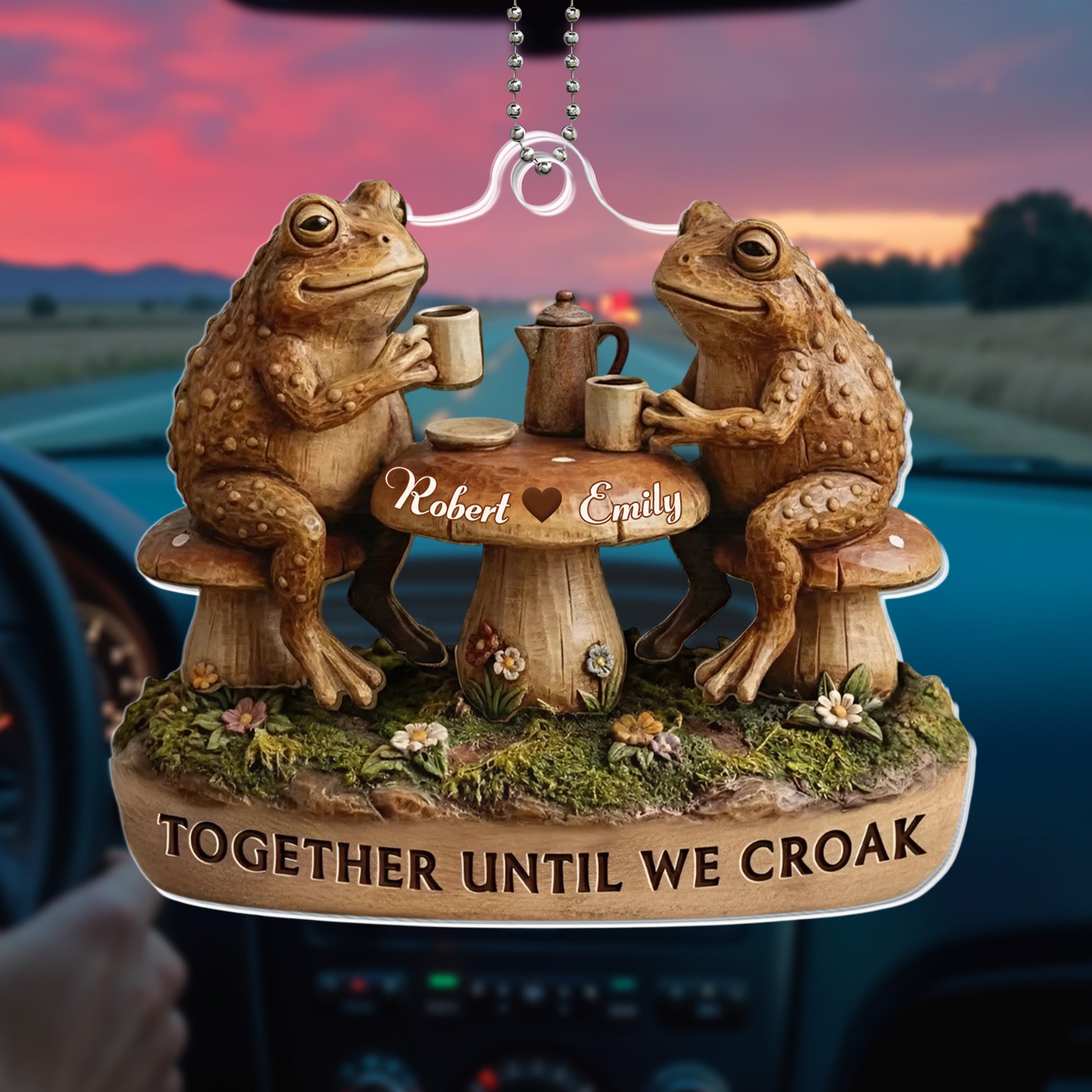 Together Until We Croak Featuring Frogs And Coffee Mugs