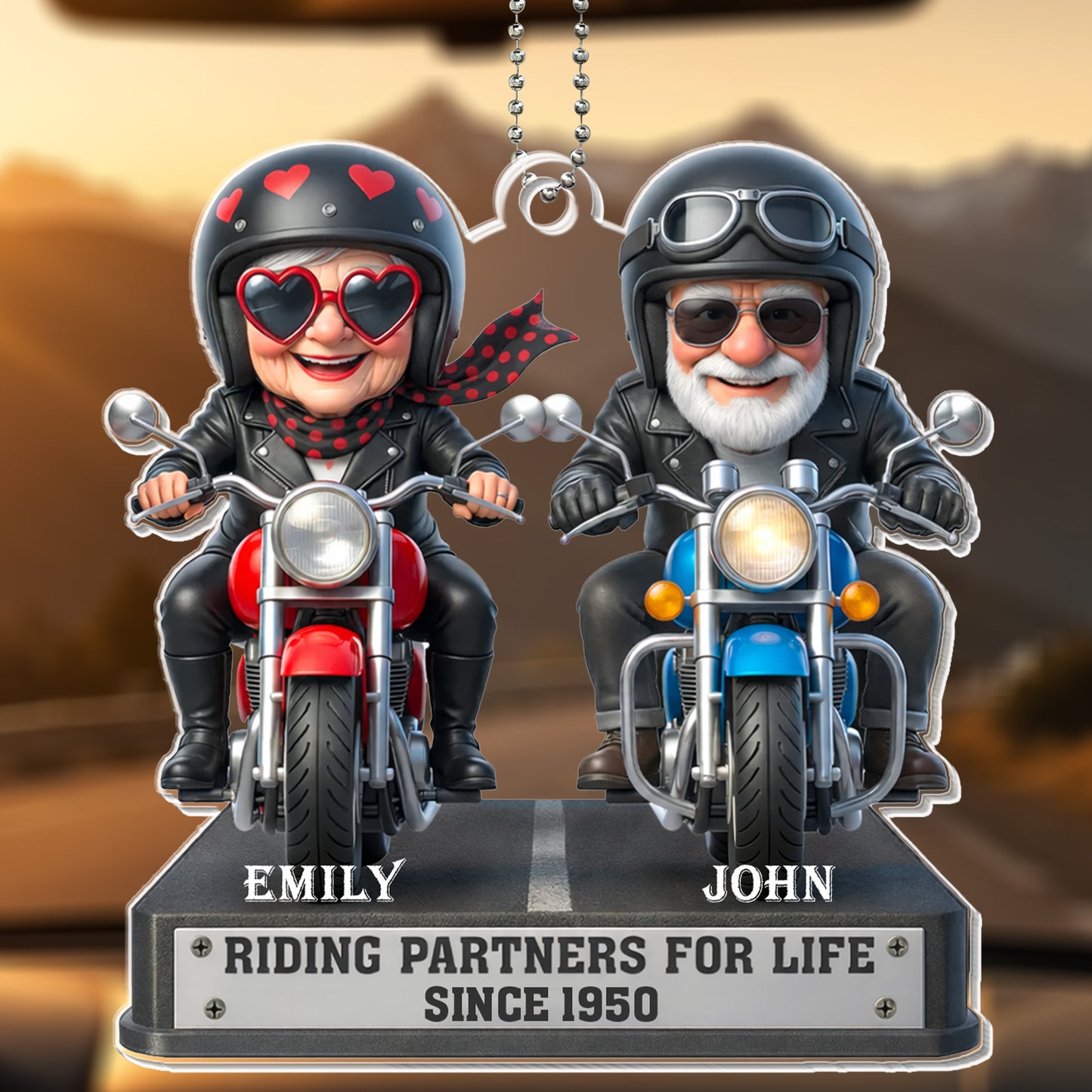 Riding Partners For Life, Motorcycles And Helmets