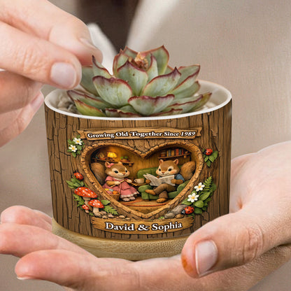 Growing Old Together, Charming Scene Of Animals Reading