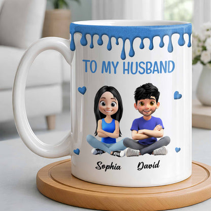 To My Husband, Meeting You Was Fate, Cartoon Couple