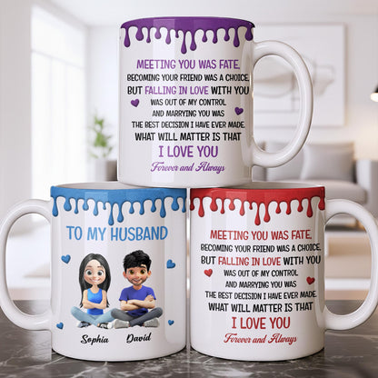 To My Husband, Meeting You Was Fate, Cartoon Couple
