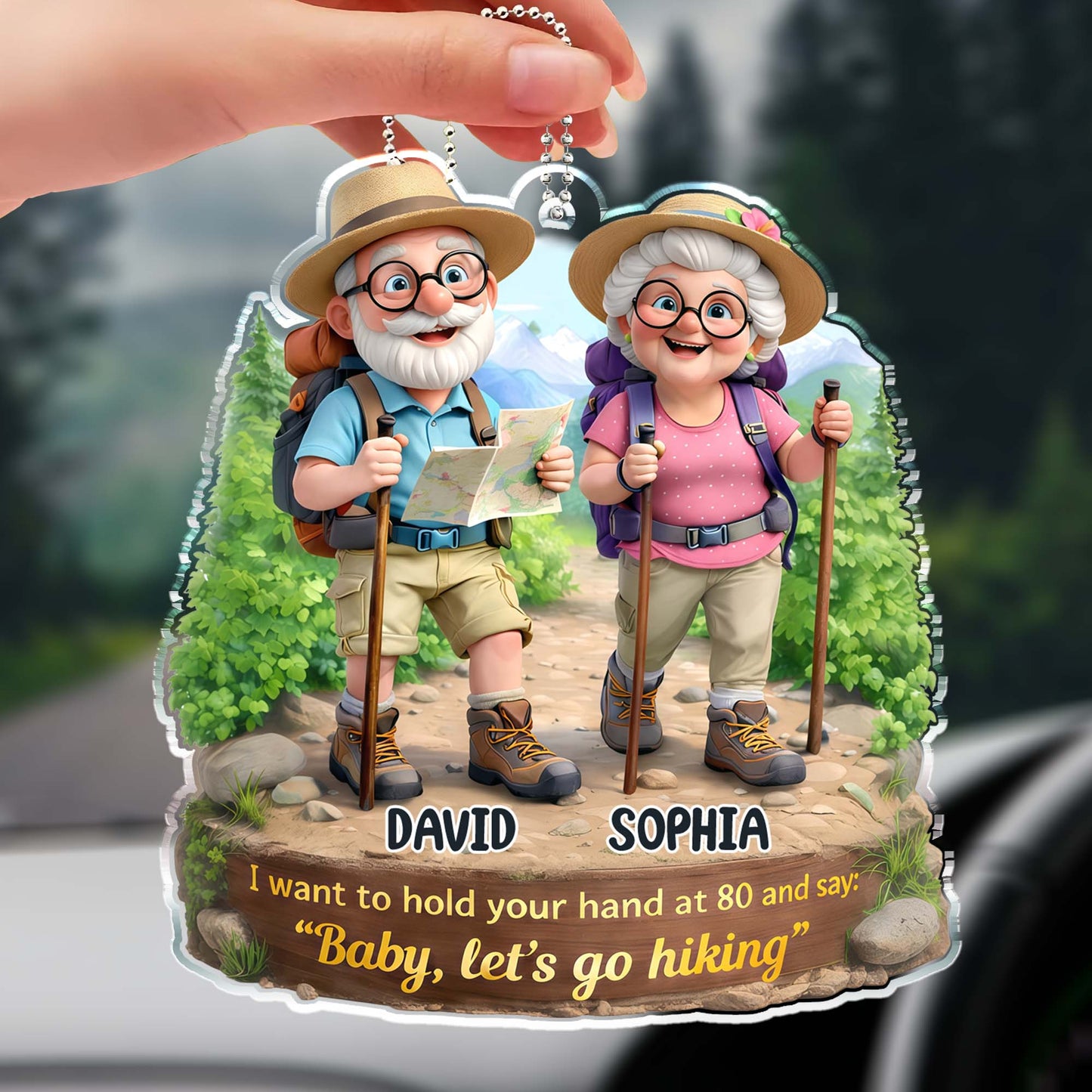 Hold Your Hand at 80, Let's Go Hiking, Elderly Couple