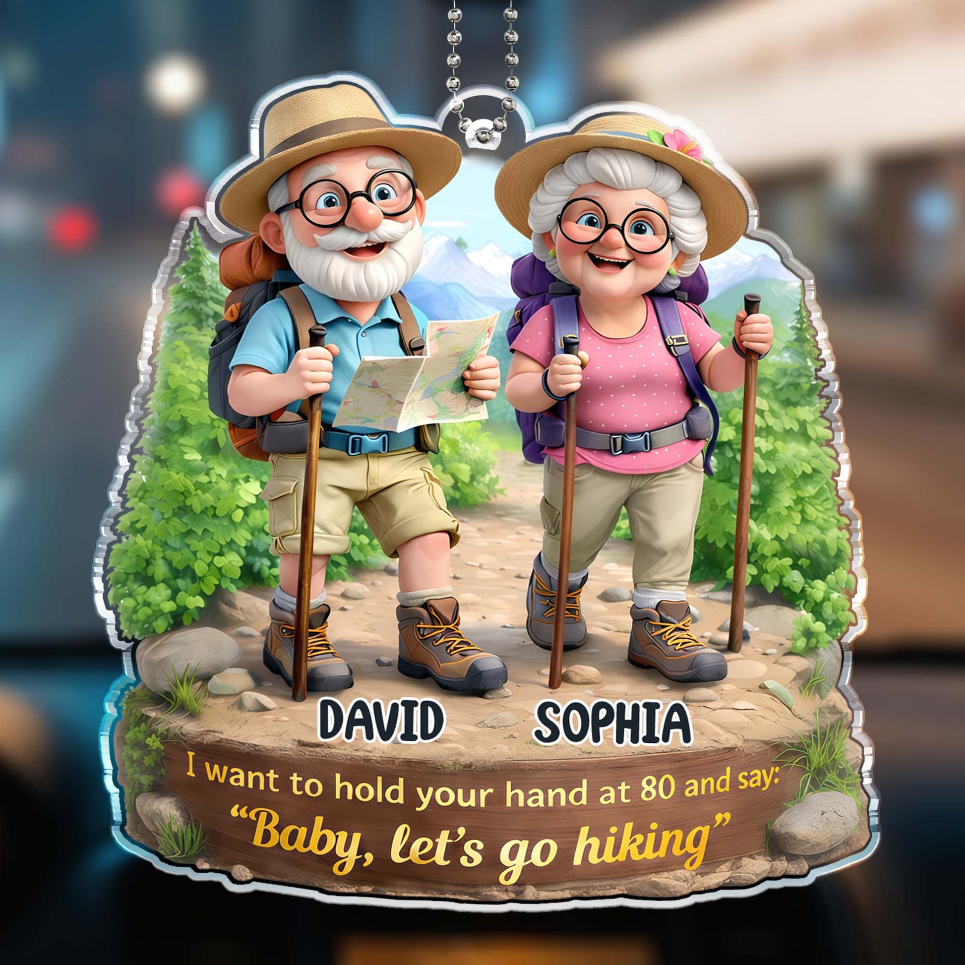 Hold Your Hand at 80, Let's Go Hiking, Elderly Couple