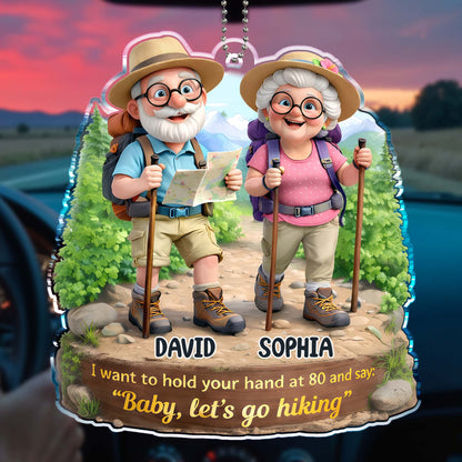 Hold Your Hand at 80, Let's Go Hiking, Elderly Couple